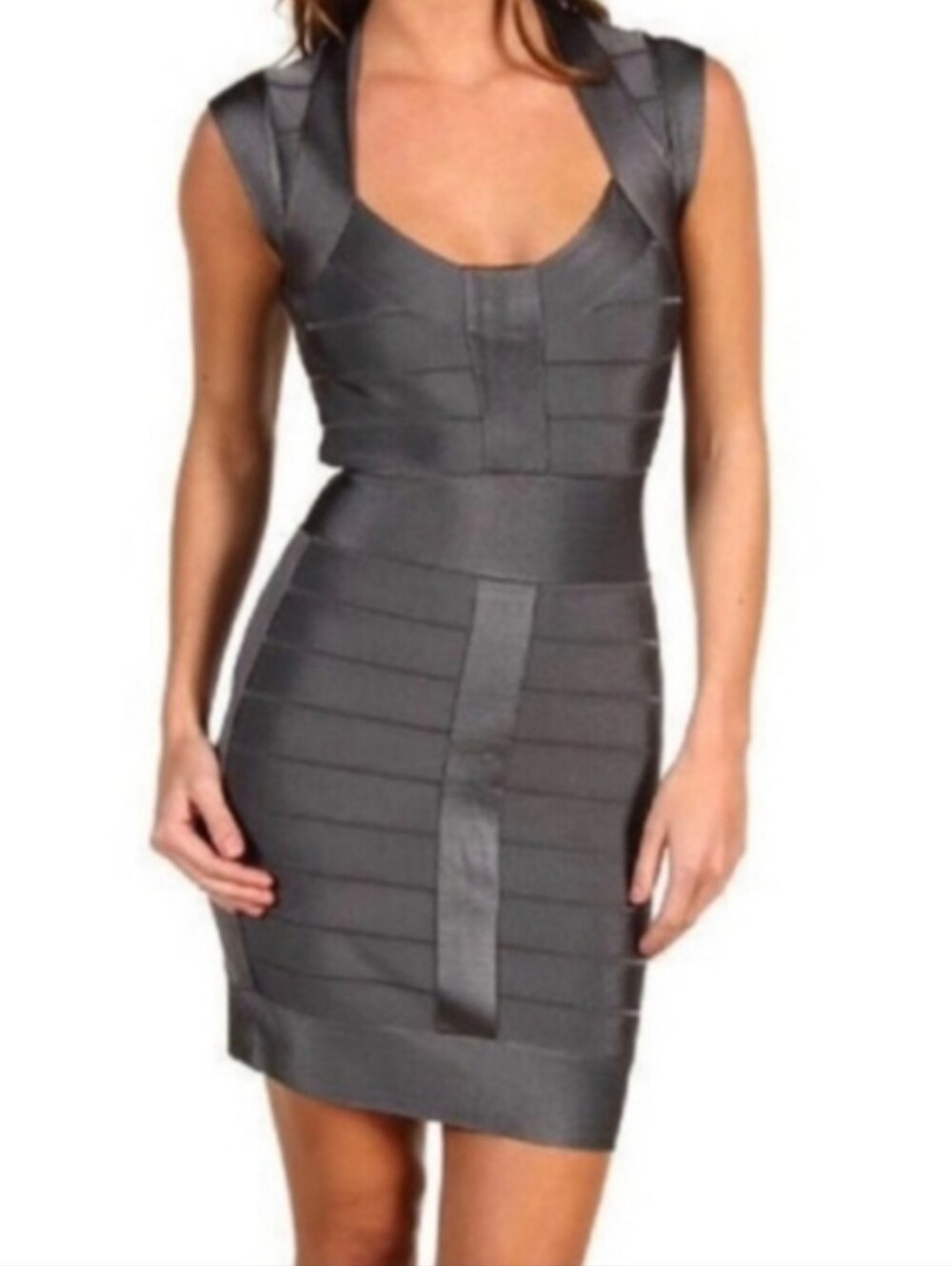 French Connection NWT bandage dress Viscose Blend cap sleeves Size XL